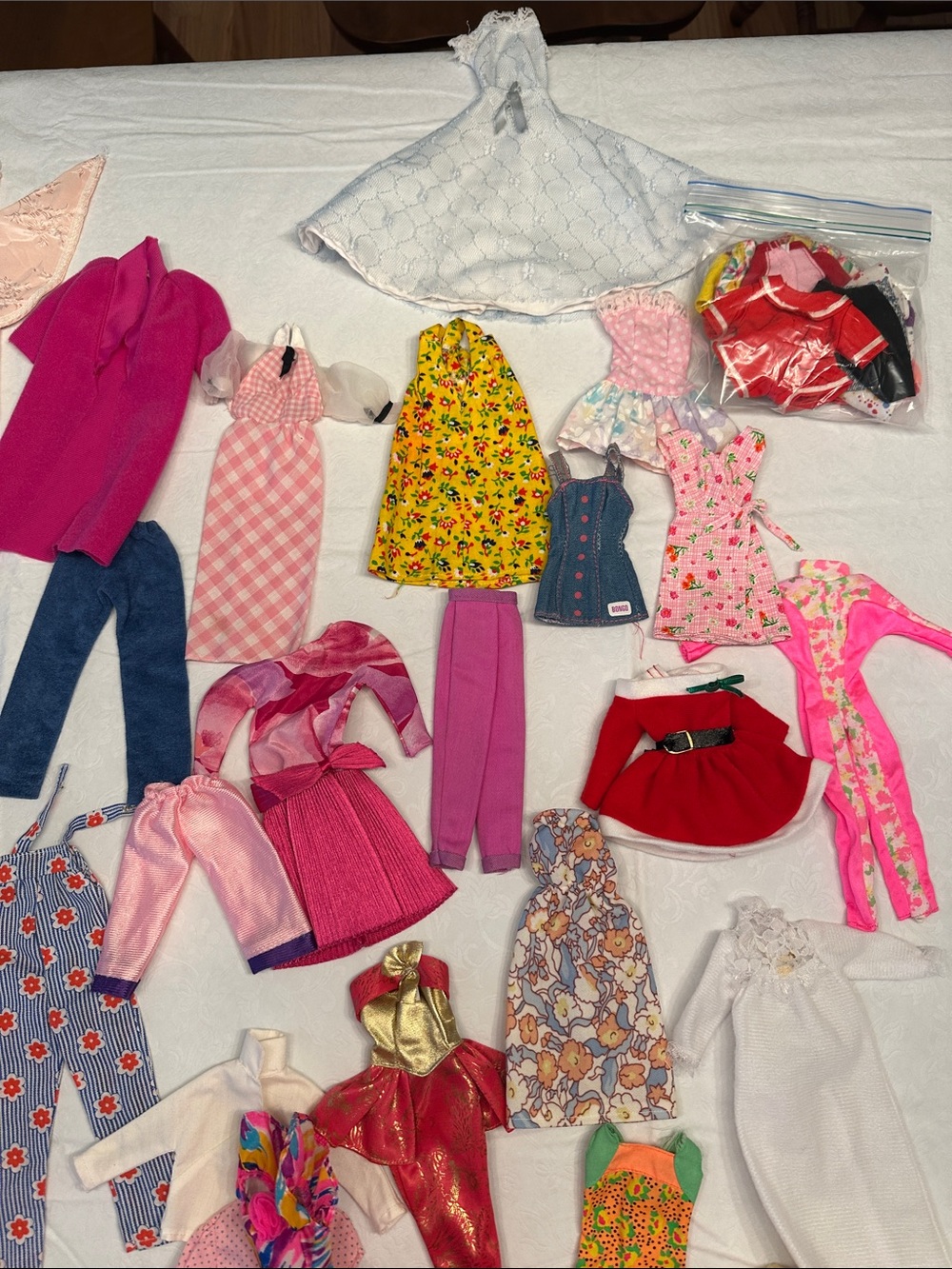 HUGE Vintage Barbie Clothes Clothing Lot genuine handmade seasonal holiday rare - Picture 9 of 16